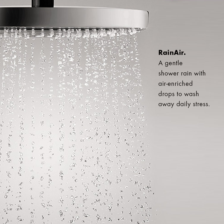 Chrome Wall Mounted Rain and Jet Shower System