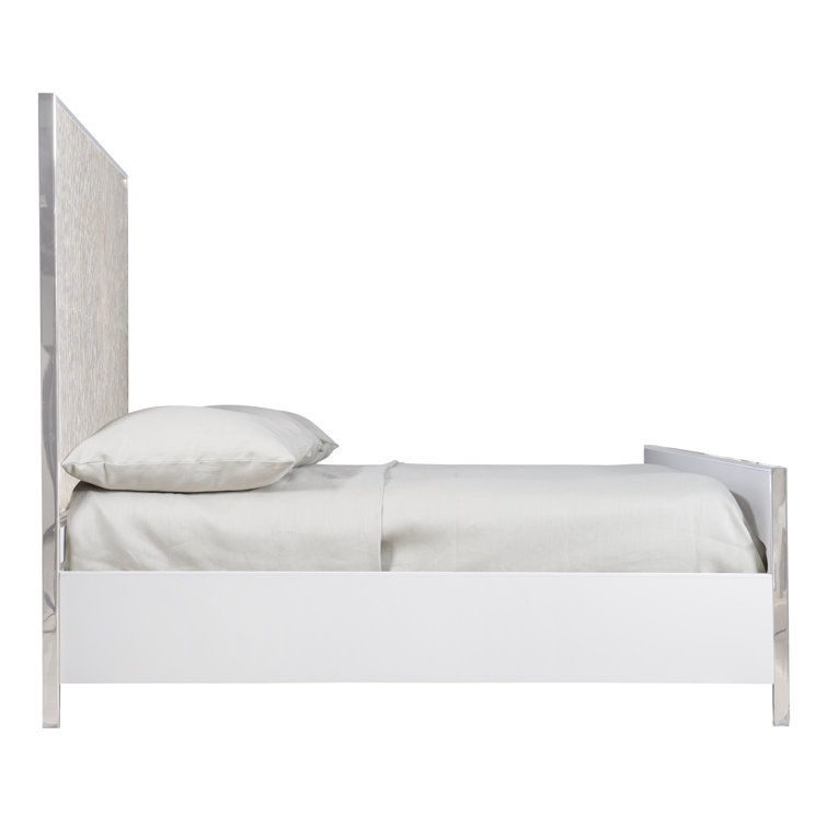 Helios King Capiz Shell Panel Bed with Stainless Steel Frame