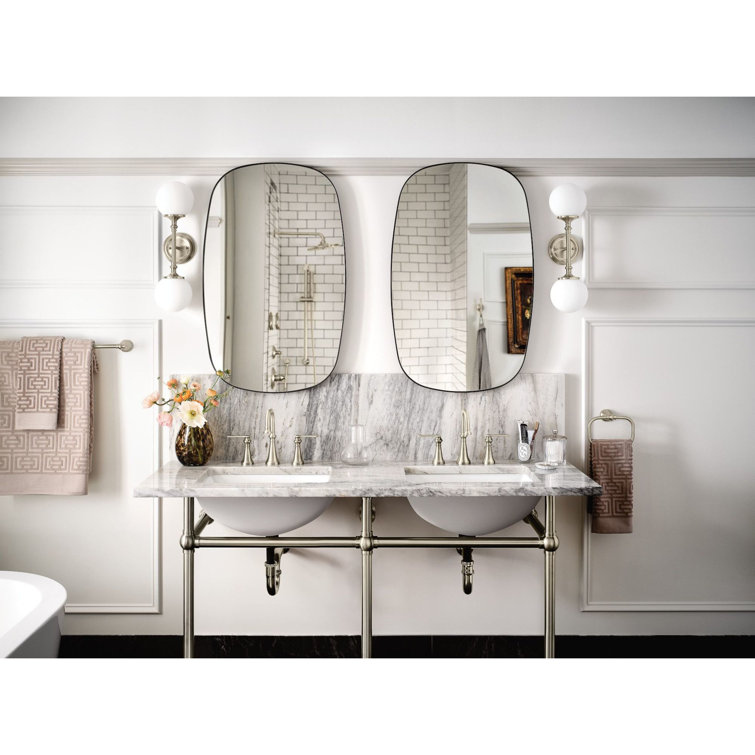 Colinet Classic High-Arc 9" Black Nickel Widespread Bathroom Faucet