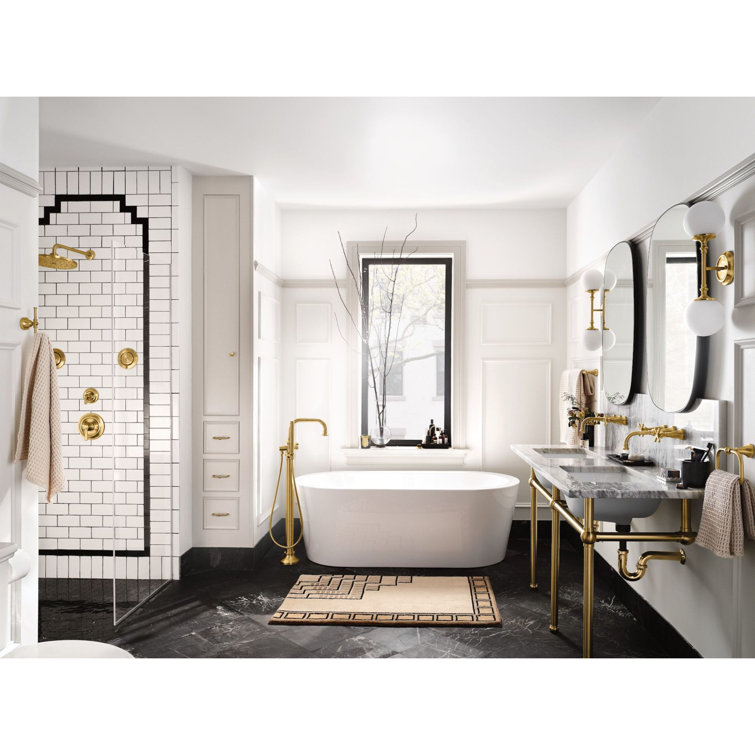 Brushed Gold Stainless Steel Wall Mounted Towel Ring