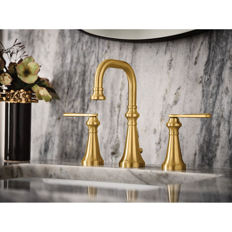 Classic High-Arc 16" Matte Black Widespread Metal Faucet