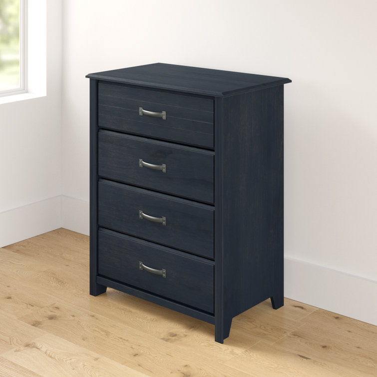 Blueberry Farmhouse 4-Drawer Chest with Soft Close