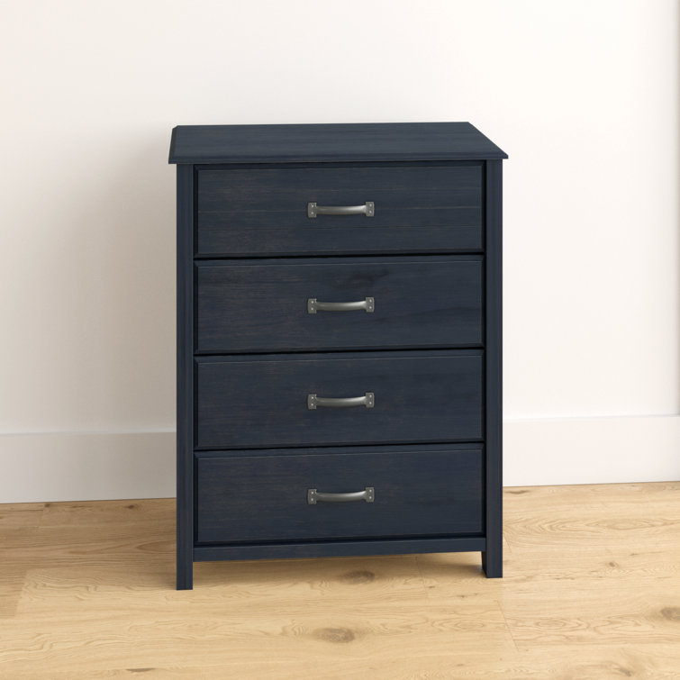 Blueberry Farmhouse 4-Drawer Chest with Soft Close
