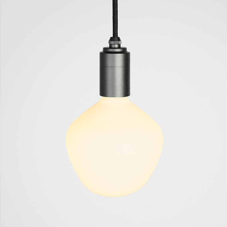 Enno Mini 6.85" High Black and White Glass Pendant Light