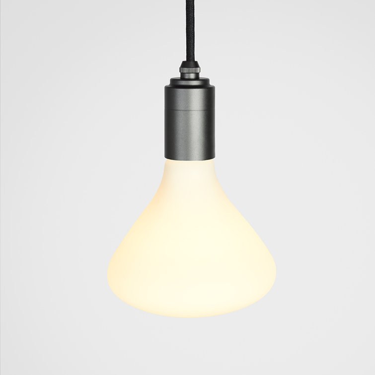 Noma Mini White Glass Contemporary Pendant Light, 5.5" Wide