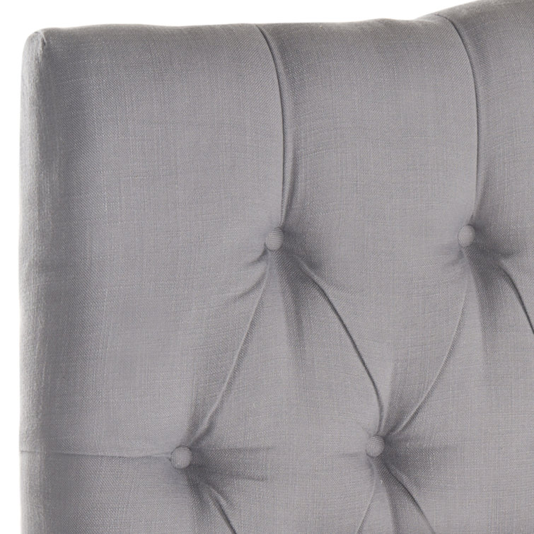 Full Arctic Gray Upholstered Tufted Headboard with Polyester Fabric