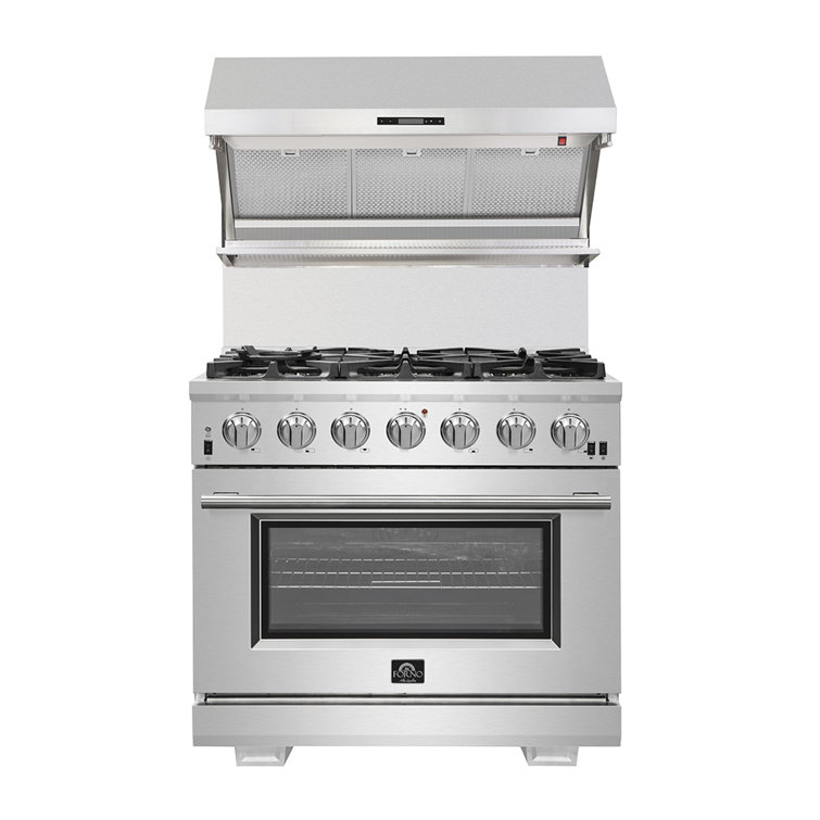 Savona 36-inch Stainless Steel Wall Mount Range Hood with Hybrid Filters