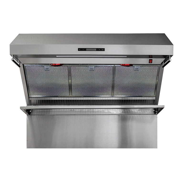 Savona 48" Stainless Steel Wall Mount Range Hood with Hybrid Filters