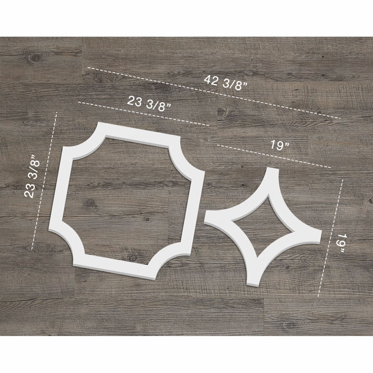 Large White PVC Decorative Fretwork Wall Panels