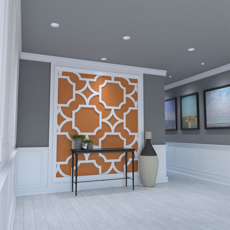 Large White PVC Decorative Fretwork Wall Panels