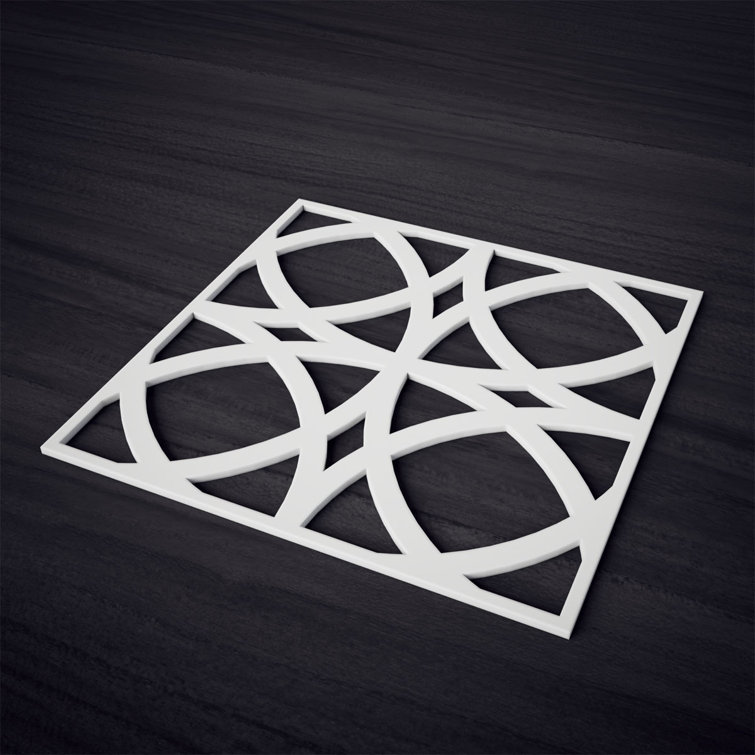 Large White PVC Decorative Fretwork Wall Panels