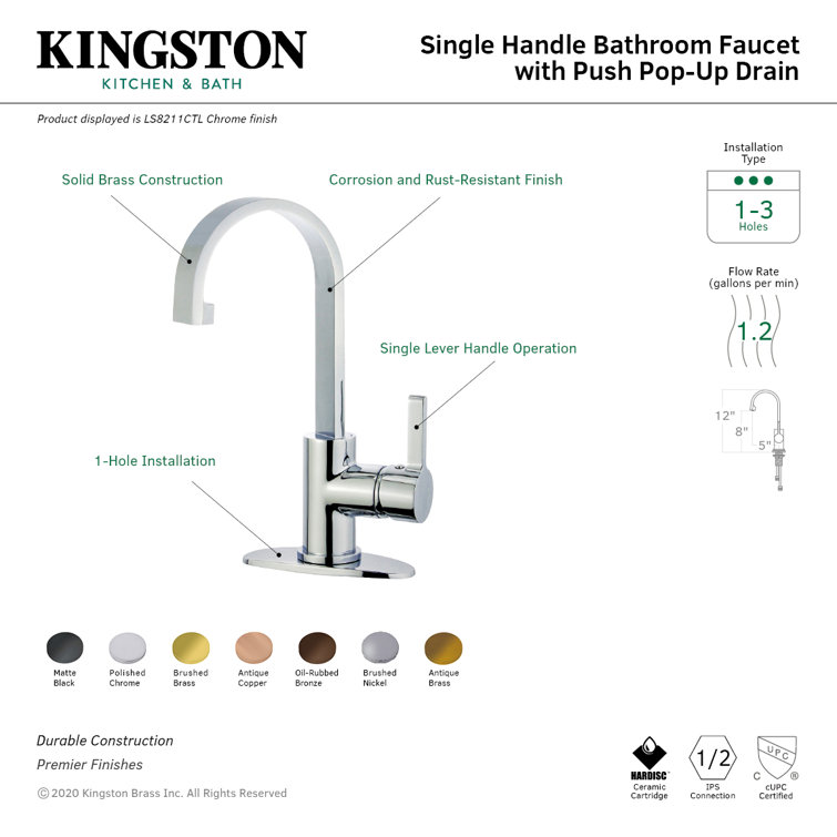 Futuristic Utopia Oil Rubbed Bronze Single-Handle Bathroom Faucet