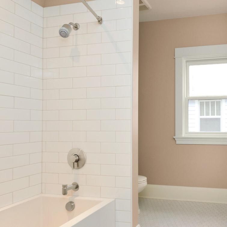 Brushed Nickel 3-Spray Wall Mounted Shower System