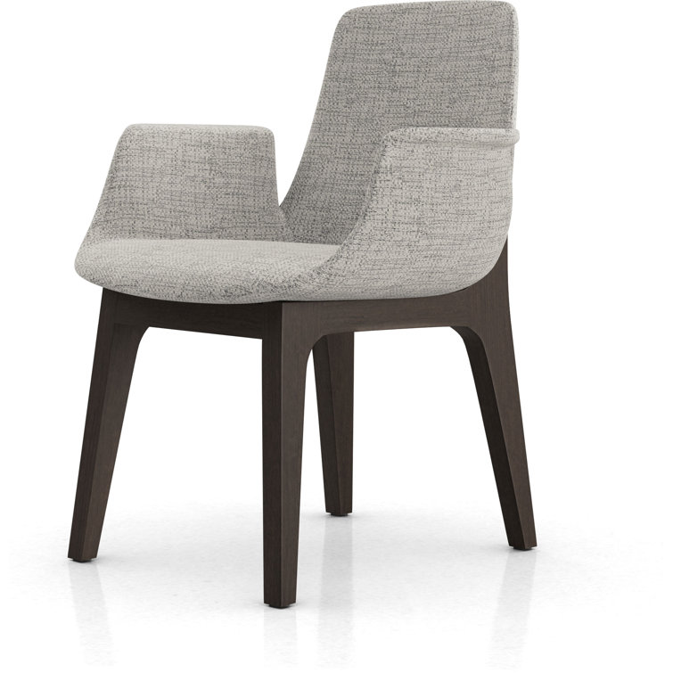 Gibraltar Fabric Upholstered Arm Chair with Wood Frame