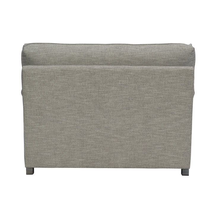Tarleton Transitional 54.5" Tobacco Distressed Gray Chair and a Half