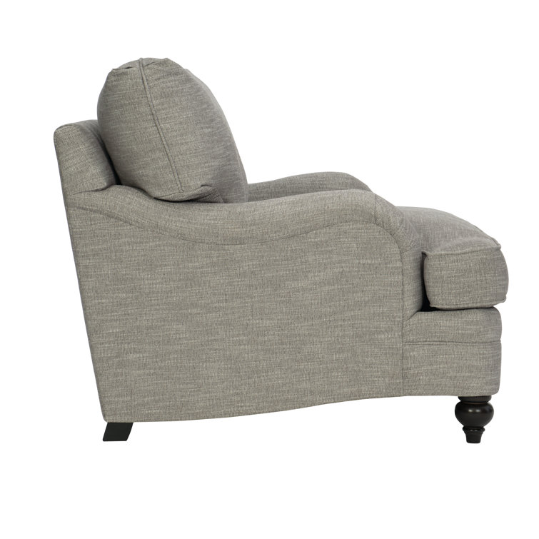 Tarleton Transitional 54.5" Tobacco Distressed Gray Chair and a Half