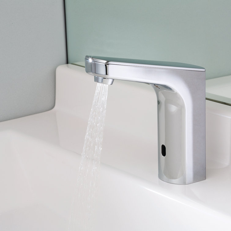 Sensorflo Sleek Polished Chrome Touchless Bathroom Sink Faucet