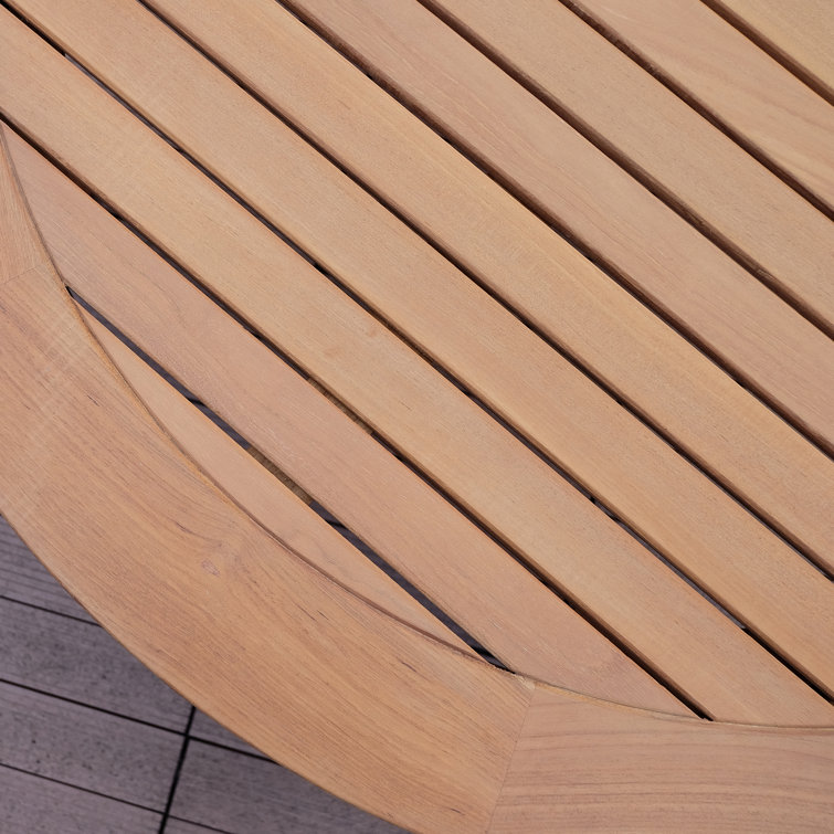 Summerton 40'' Natural Teak Round Outdoor Coffee Table