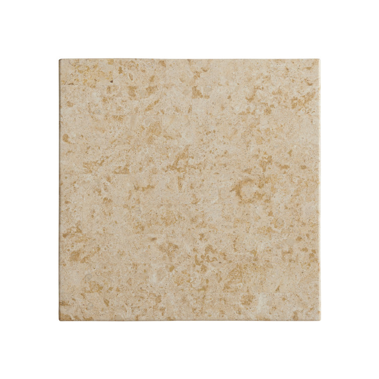 Beige Transitional Square Aluminum End Table