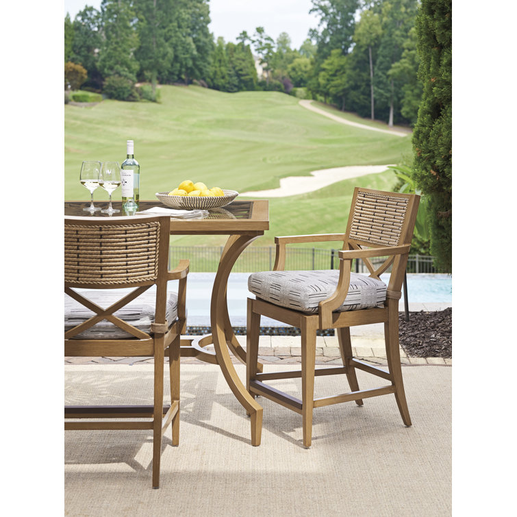 Brown Aluminum Rectangular Transitional Dining Table