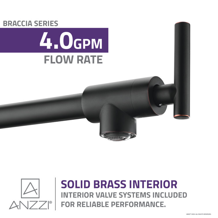 Oil Rubbed Bronze 24'' Wall Mounted Pot Filler