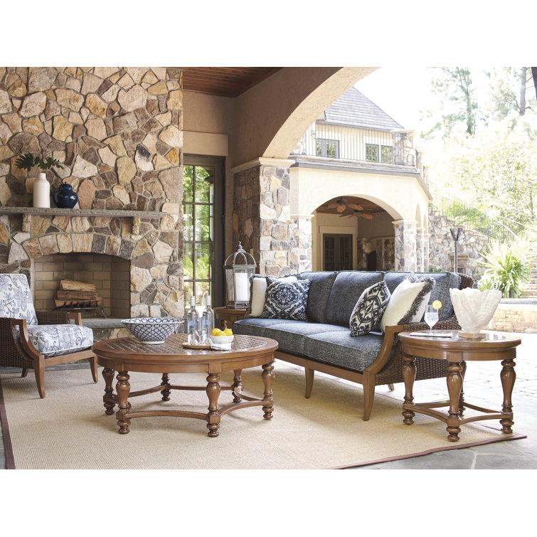 Harbor Isle 87" Wicker and Metal Outdoor Sofa