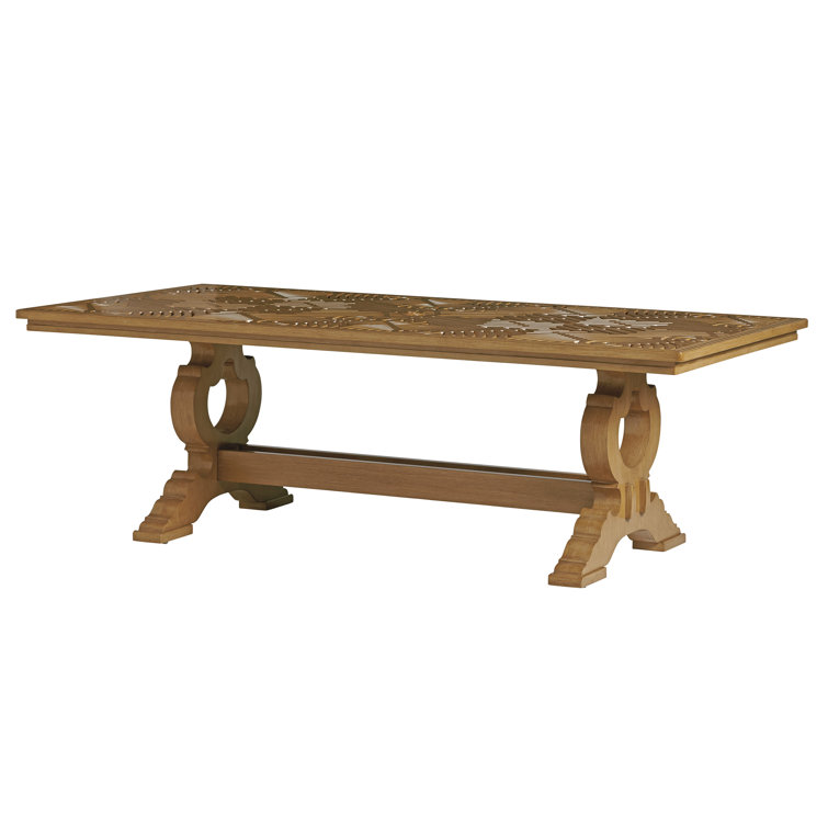 Los Altos 44"x88" Brown Aluminum Rectangular Dining Table