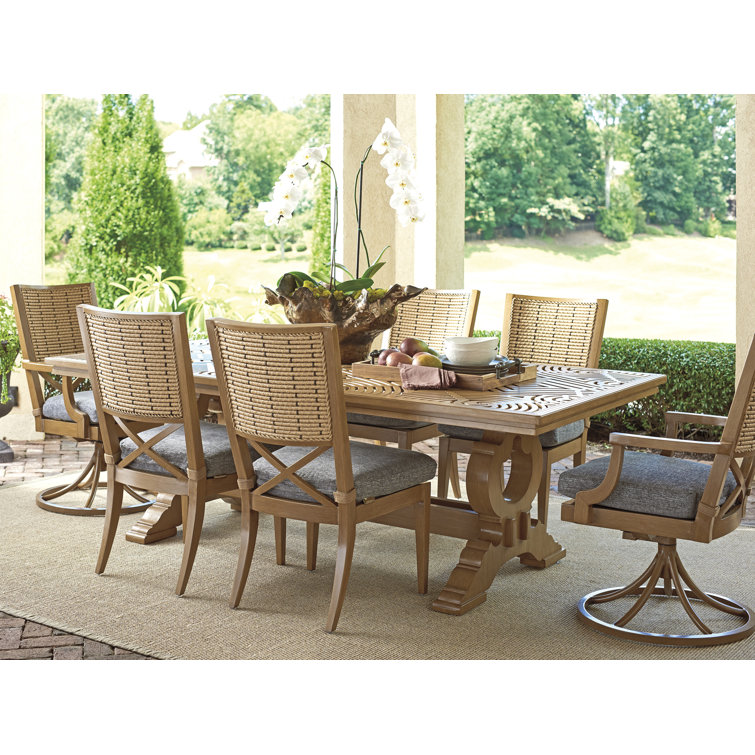 Los Altos 44"x88" Brown Aluminum Rectangular Dining Table