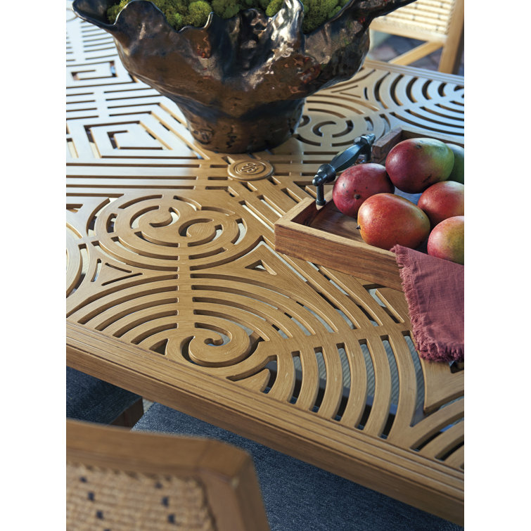 Los Altos 44"x88" Brown Aluminum Rectangular Dining Table