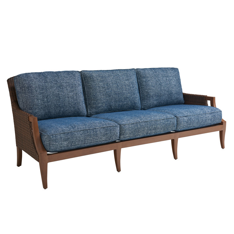 Harbor Isle 87" Wicker and Metal Outdoor Sofa