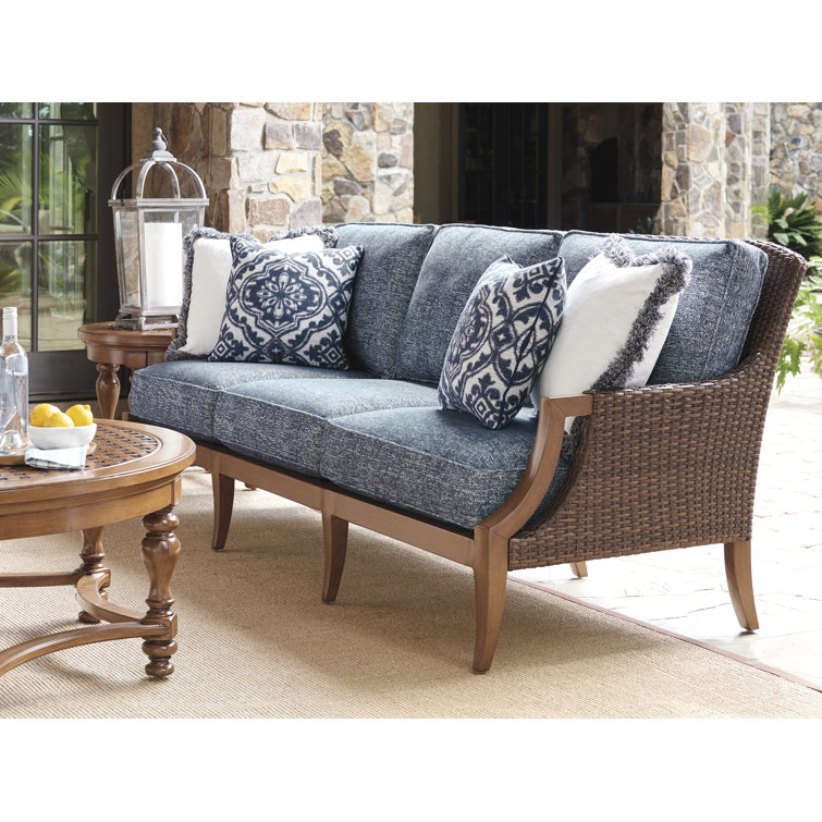 Harbor Isle 87" Wicker and Metal Outdoor Sofa