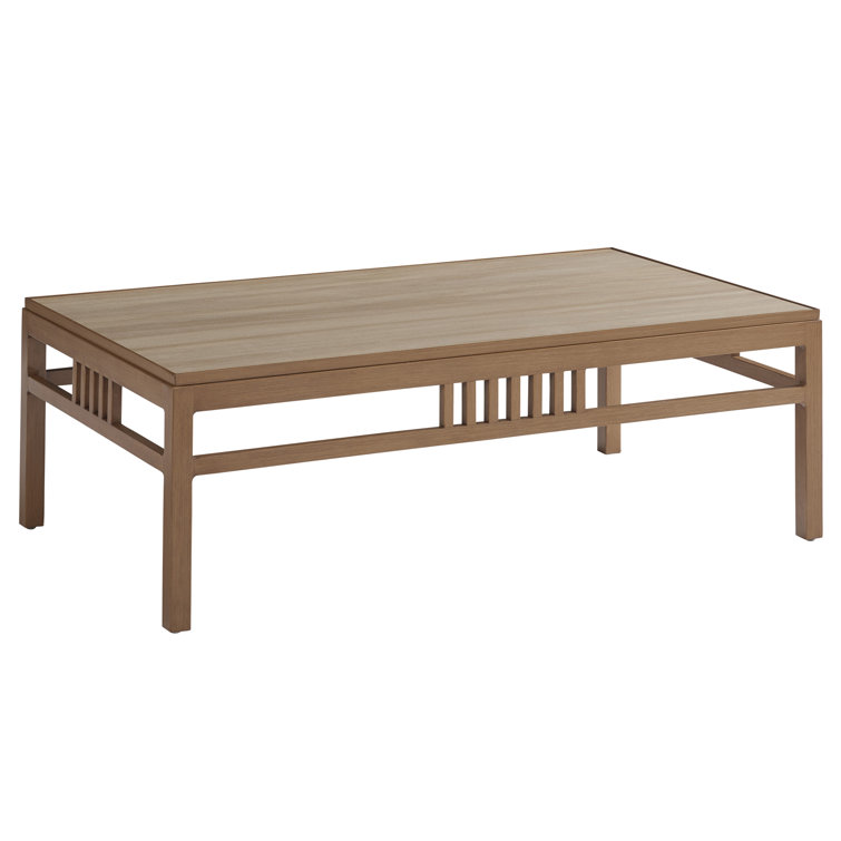 St Tropez Rectangular Brown Wood Cocktail Table