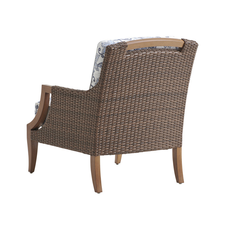 Harbor Isle Walnut Coastal Lounge Chair