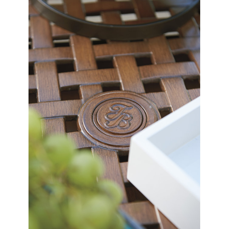 Harbor Isle 60" Transitional Brown Round Aluminum Dining Table