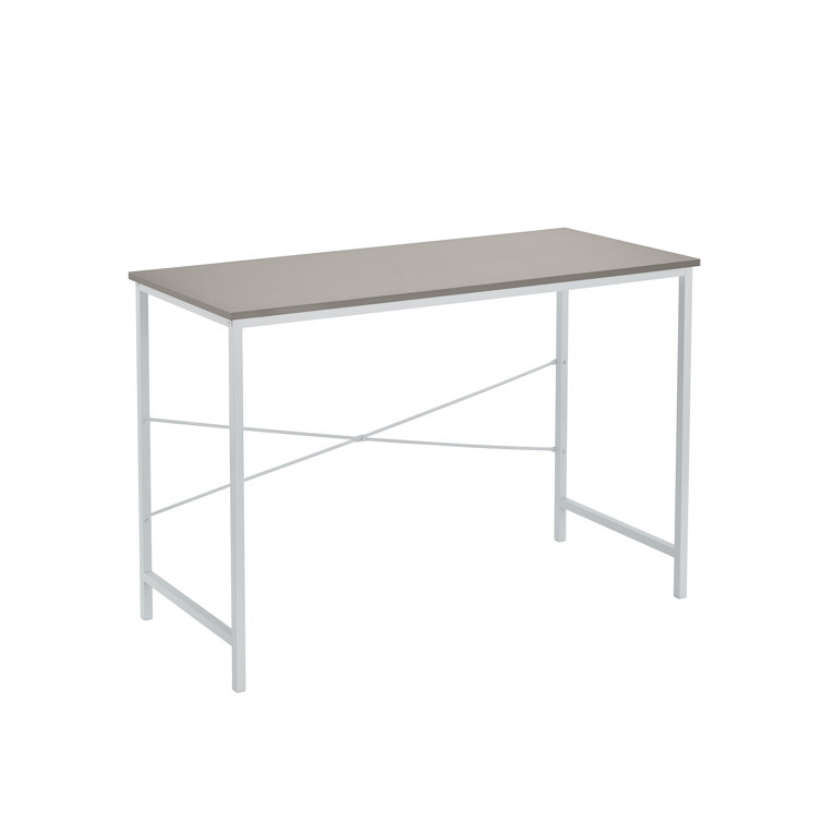 Modern Smoky Taupe Wood Writing Desk 43''