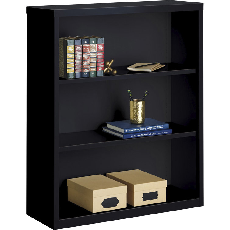 Fortress Series 3-Shelf Adjustable Steel Bookcase in Putty