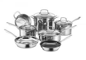 Professional Stainless Steel 11-Piece Non-Stick Cookware Set