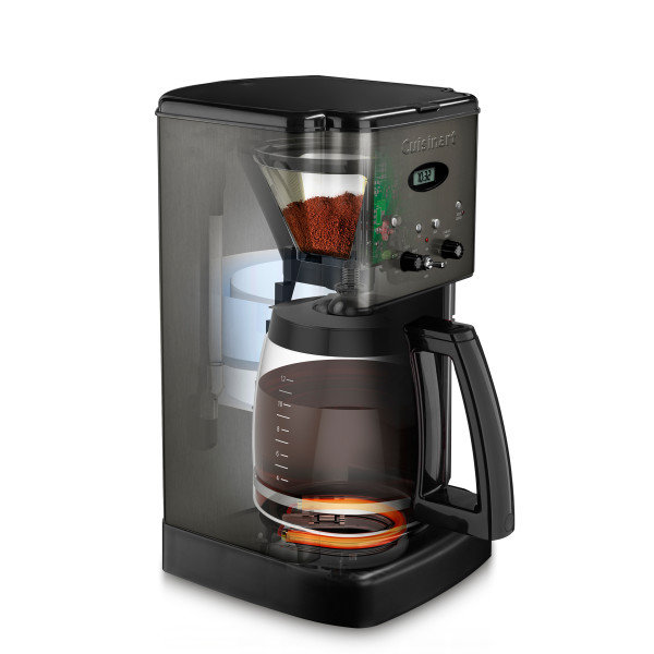 Cuisinart 12-Cup Programmable Coffee Maker in Black Stainless Steel