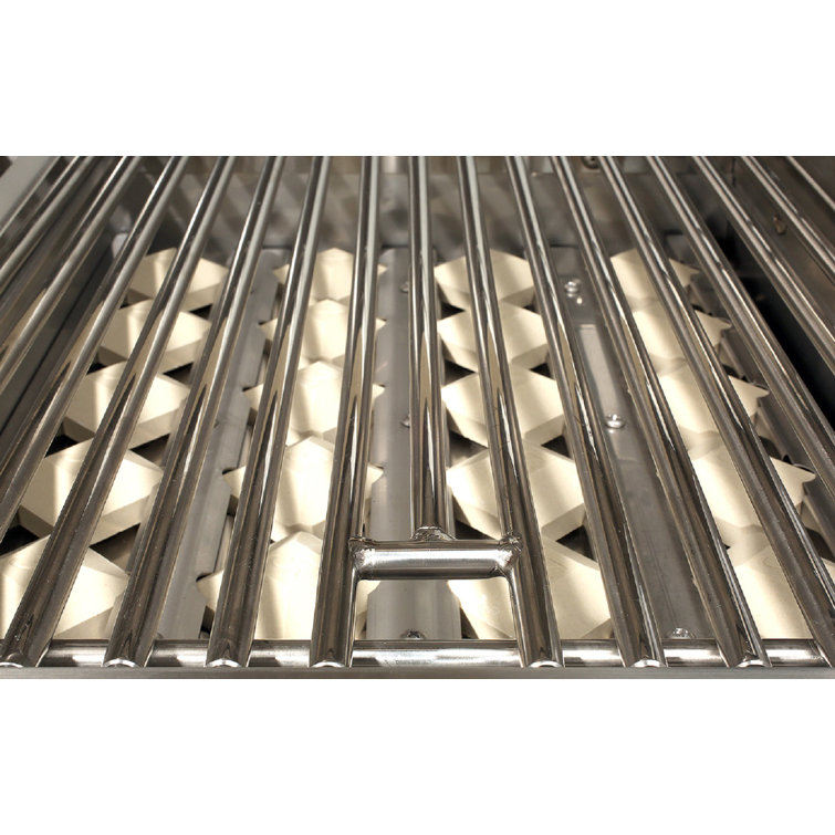 42" Stainless Steel Natural Gas Grill with Rotisserie and Smoker