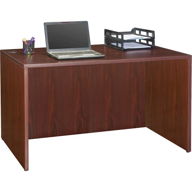 Mahogany 60" Rectangular Office Desk Shell