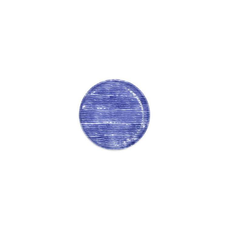 Handcrafted Blue and White Ceramic Appetizer Plates Set