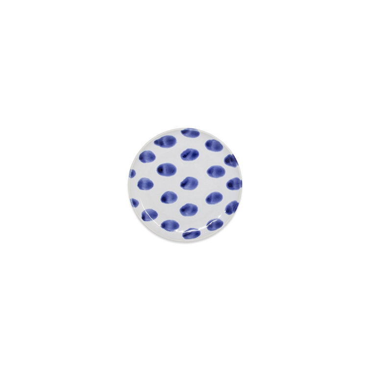 Handcrafted Blue and White Ceramic Appetizer Plates Set