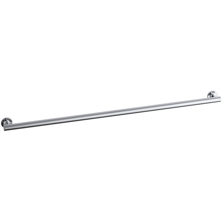 Polished Stainless Steel 18" Bathroom Grab Bar