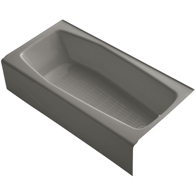 Villager 60" White Cast Iron Alcove Bathtub