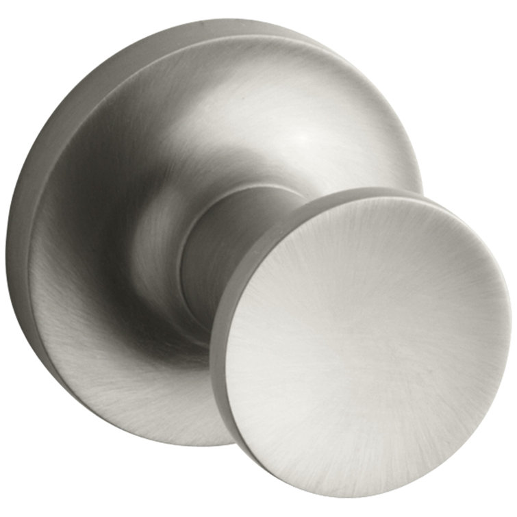 Vibrant Brushed Nickel Wall Mounted Robe Hook