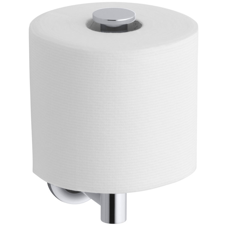 Polished Chrome Brass Vertical Toilet Paper Holder