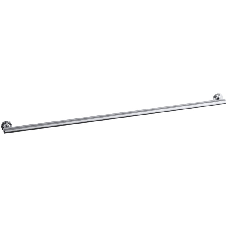 Polished Stainless Steel 18" Bathroom Grab Bar