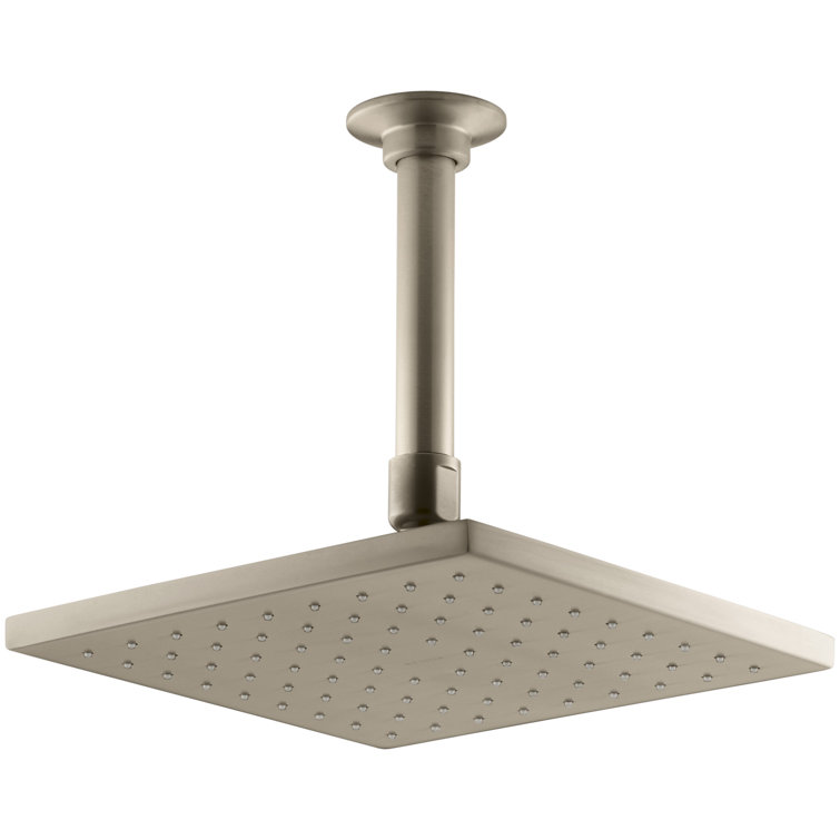Vibrant Brushed Bronze Square Ceiling Mounted Rainhead