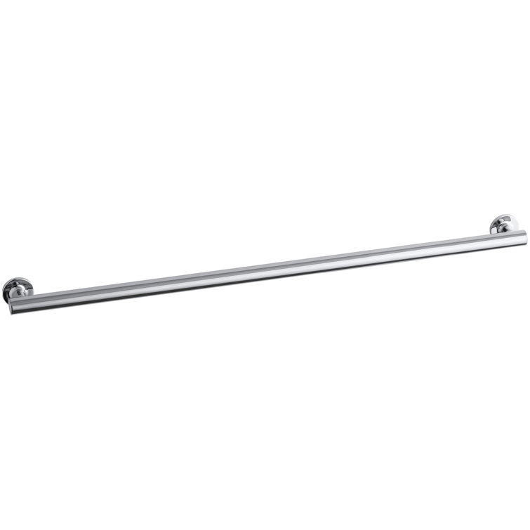Polished Stainless Steel 18" Bathroom Grab Bar