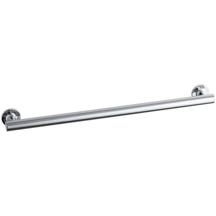 Polished Stainless Steel 18" Bathroom Grab Bar